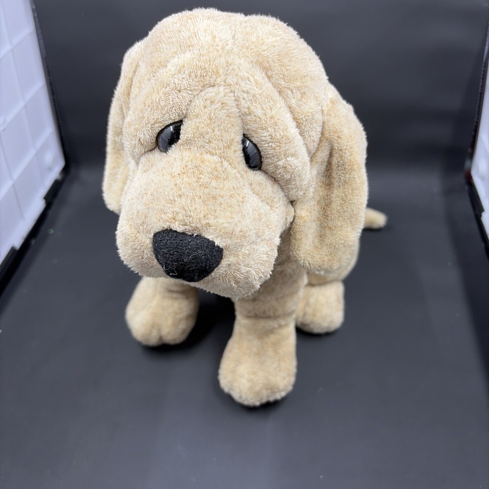 Quarry Critters PeeWee Puppy Dog Plush 2003 Second Nature Design Cuddly Tan